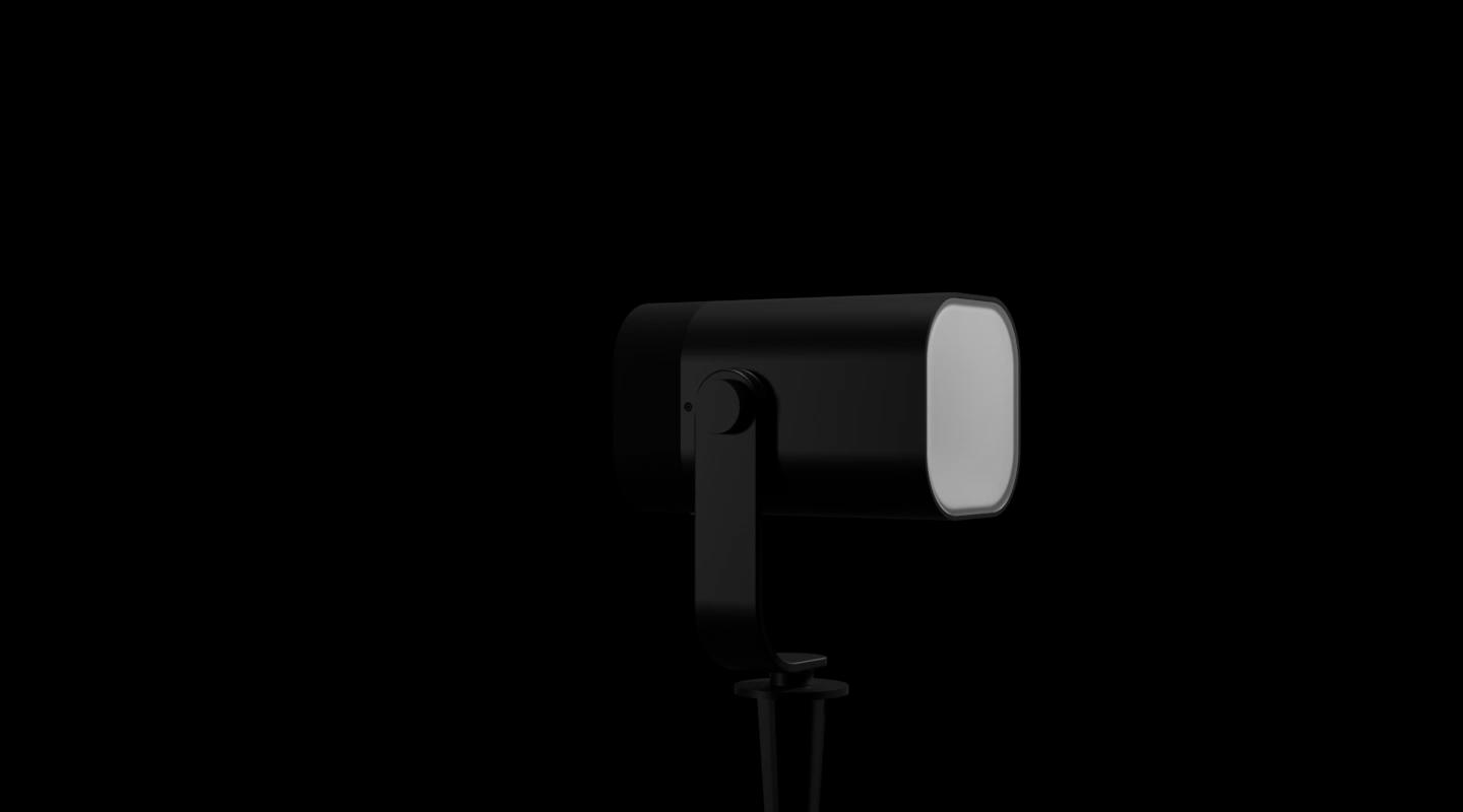 The Spotlight can be adjusted up and down to accommodate different angles and heights, suitable for various spaces.
